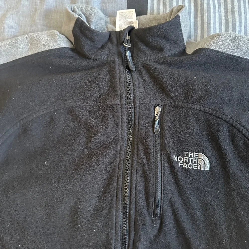 y2k 2000's The North Face Fleece Zip‎ Up Jacket Mens Medium